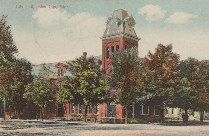 Imlay City Opera House - Vintage Postcard